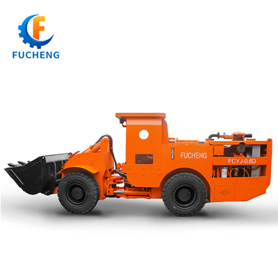 FUCHENG 0,6 m3 / 0,75 yd3 Caricatore articolato LHD Diesel sotterraneo per l'estrazione mineraria