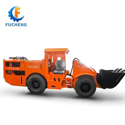 FUCHENG 0,6 m3 / 0,75 yd3 Caricatore articolato LHD Diesel sotterraneo per l'estrazione mineraria