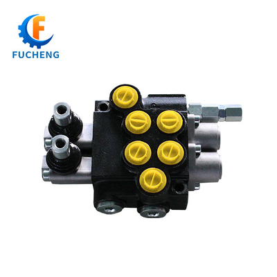 40lpm 6 Banks Joystick Valvole di controllo idrauliche monoblocco per caricatore anteriore e trattore Fucheng