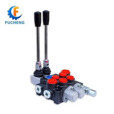 40lpm 6 Banks Joystick Valvole di controllo idrauliche monoblocco per caricatore anteriore e trattore Fucheng