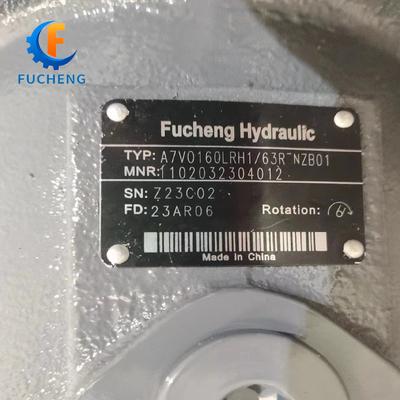 180cm3 Dislocamento Rexroth Motore rotativo idraulico A7VO55DR/63R-VZB01 con consumo